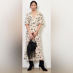 Brand new with tags! BASH Paris Delize Dress in Ecru - Size S